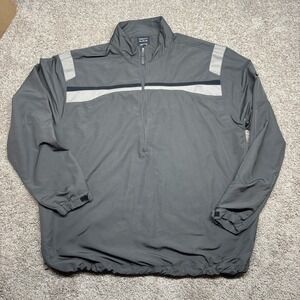 Nike Golf  Mens XXL Gray/Black 1/2 Zip Windbreaker Pullover‎ Jacket Drawstring